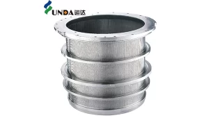 Outflow-type perforated screen basket